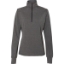 Custom Women’s Omega Stretch Quarter-Zip Pullover Charcoal Triblend