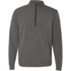Custom Mens Omega Stretch Quarter-Zip Pullover Charcoal Triblend