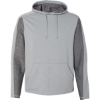 Custom Mens Omega Stretch Hooded Sweatshirt Silver Grey Triblend
