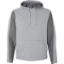 Custom Mens Omega Stretch Hooded Sweatshirt Silver Grey Triblend