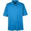 Custom Mens Cool & Dry Stain-Release Performance Polo Pacific Blue