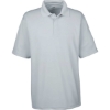 Custom Mens Cool & Dry Stain-Release Performance Polo Silver