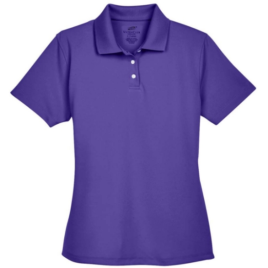 Custom Womens Cool & Dry Stain-Release Performance Polo Purple
