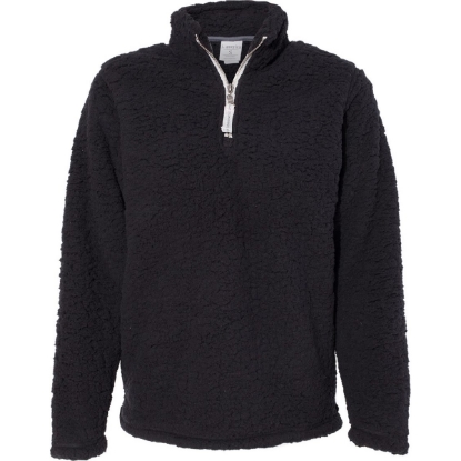 Custom Women’s Epic Sherpa Quarter-Zip Pullover Black
