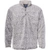 Custom Mens Sherpa Quarter-Zip Pullover Black Heather