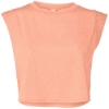 Custom FWD Fashion Womens Festival Crop Tank Sunset Triblend