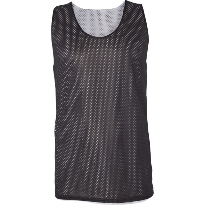 Custom Mens Pro Mesh Reversible Tank Top Black/ White