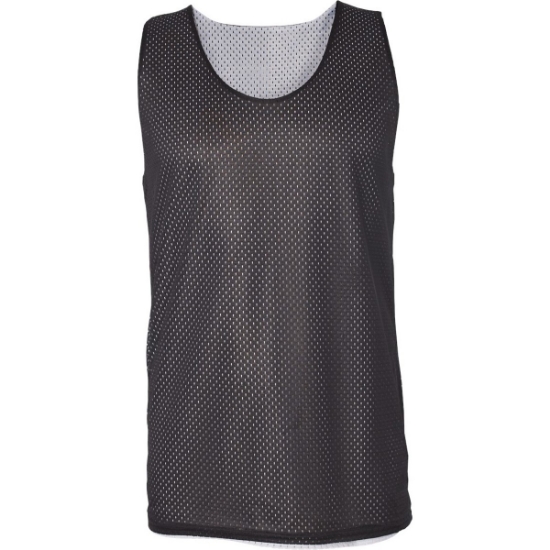 Custom Mens Pro Mesh Reversible Tank Top Black/ White