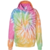 Custom Unisex Tie-Dyed Cloud Inside-Out Fleece Hooded Sweatshirt Eternity