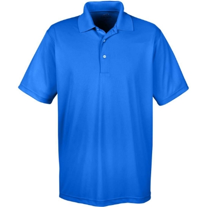 Custom Mens Cool & Dry 8-Star Elite Performance Interlock Polo Royal