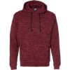 Custom Mens Cosmic Fleece Hooded Sweatshirt Red Fleck