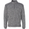 Custom Mens Cosmic Fleece Quarter-Zip Sweatshirt Charcoal Fleck