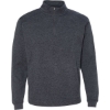 Custom Mens Cosmic Fleece Quarter-Zip Sweatshirt Onyx Fleck