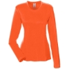 Custom Womens Cool & Dry Performance Long Sleeve Top Bright Orange