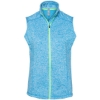 Custom Women’s Cosmic Fleece Vest Electric Blue/ Neon Green
