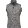 Custom Mens Cosmic Fleece Vest Charcoal Fleck