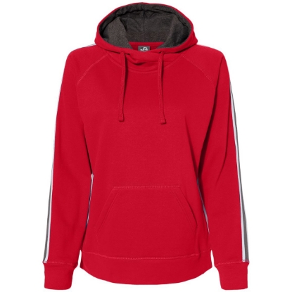 Custom Womens Rival Fleece Hooded Sweatshirt Red