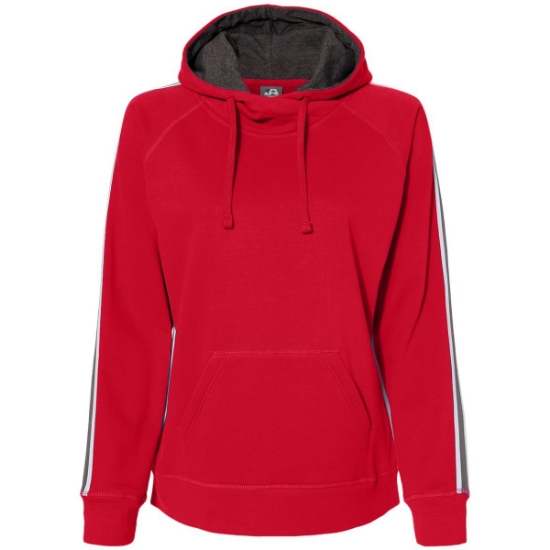 Custom Womens Rival Fleece Hooded Sweatshirt Red