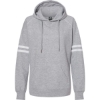 Custom Womens Varsity Fleece Piped Hooded Sweatshirt Oxford
