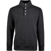 Custom Mens Ripple Fleece Snap Sweatshirt Black