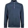 Custom Mens Ripple Fleece Snap Sweatshirt Navy