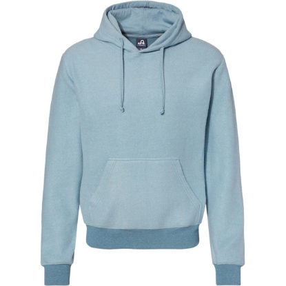 Custom Mens Flip Side Fleece Hooded Sweatshirt Chambray Heather