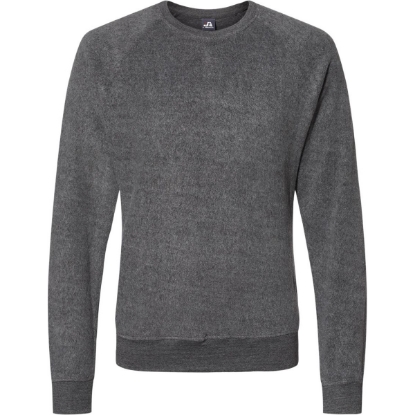 Custom Unisex Flip Side Fleece Crewneck Sweatshirt Charcoal Heather