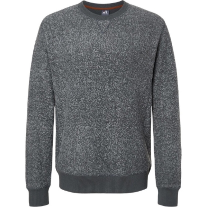 Custom Unisex Aspen Fleece Crewneck Sweatshirt Charcoal Speck