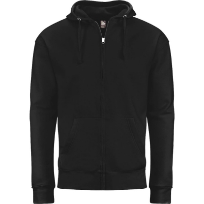 Custom Unisex BTB Fleece Hooded Full-Zip Sweatshirt Black