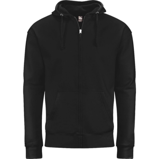Custom Unisex BTB Fleece Hooded Full-Zip Sweatshirt Black