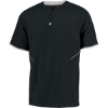 Custom Unisex Dri-Power® Short Sleeve Quarter-Zip Pullover Black/ White