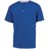 Custom Unisex Dri-Power® Short Sleeve Quarter-Zip Pullover Royal/ White