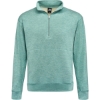 Custom Unisex Electric Fleece Quarter-Zip Sweatshirt Electric Jade