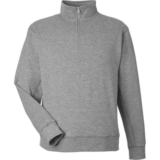 Custom Unisex Electric Fleece Quarter-Zip Sweatshirt Electric Slate
