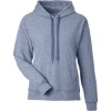 Custom Womens Electric Fleece Hooded Sweatshirt Electric Midnight