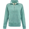 Custom Womens Electric Fleece Quarter-Zip Sweatshirt Electric Jade