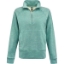 Custom Womens Electric Fleece Quarter-Zip Sweatshirt Electric Jade