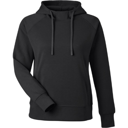Custom Womens Apex Fleece Hooded Sweatshirt Black
