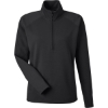 Custom Womens Apex Fleece Quarter-Zip Pullover Black