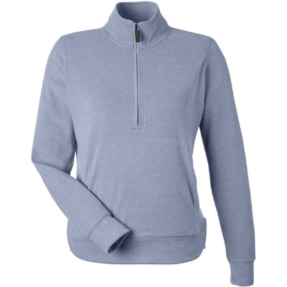 Custom Womens Element Fleece Quarter-Zip Sweatshirt Navy