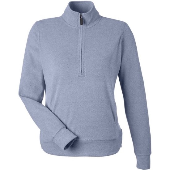 Custom Womens Element Fleece Quarter-Zip Sweatshirt Navy
