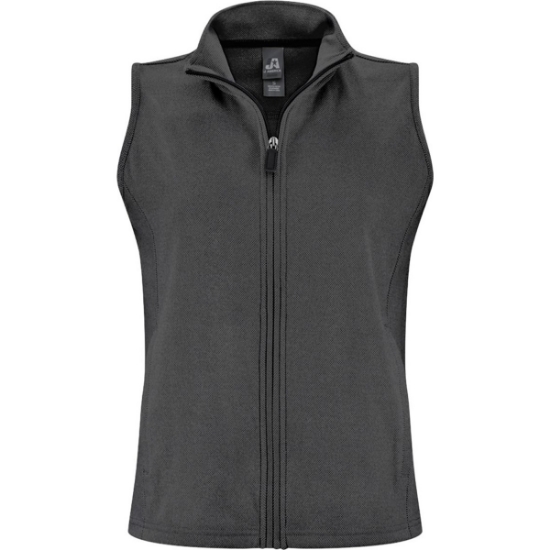 Custom Womens Element Fleece Vest Black