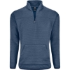 Custom Unisex Pebble Fleece Quarter-Zip Pullover Baltic