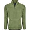 Custom Unisex Pebble Fleece Quarter-Zip Pullover Moss