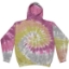 Custom Unisex Tie-Dyed Hooded Sweatshirt Desert Rose