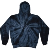 Custom Unisex Tie-Dyed Hooded Sweatshirt Spider Navy