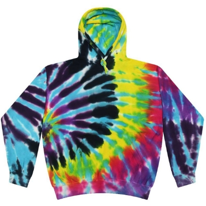 Custom Youth Tie-Dyed Hooded Sweatshirt Flashback