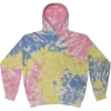 Custom Youth Tie-Dyed Hooded Sweatshirt Sherbet