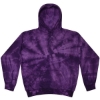 Custom Youth Tie-Dyed Hooded Sweatshirt Spider Purple