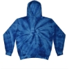 Custom Youth Tie-Dyed Hooded Sweatshirt Spider Royal